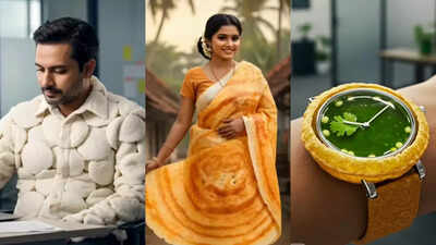 Dosa saree, Idli shirt and a pani puri watch? AI turns desi food into fashion