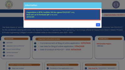 AP POLYCET Result 2025 to be released on this date: Check how to download rank card