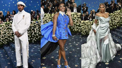 Met Gala 2025: Serena Williams, Lewis Hamilton, Simone Biles dazzle as athletes walk down red carpet – in pictures